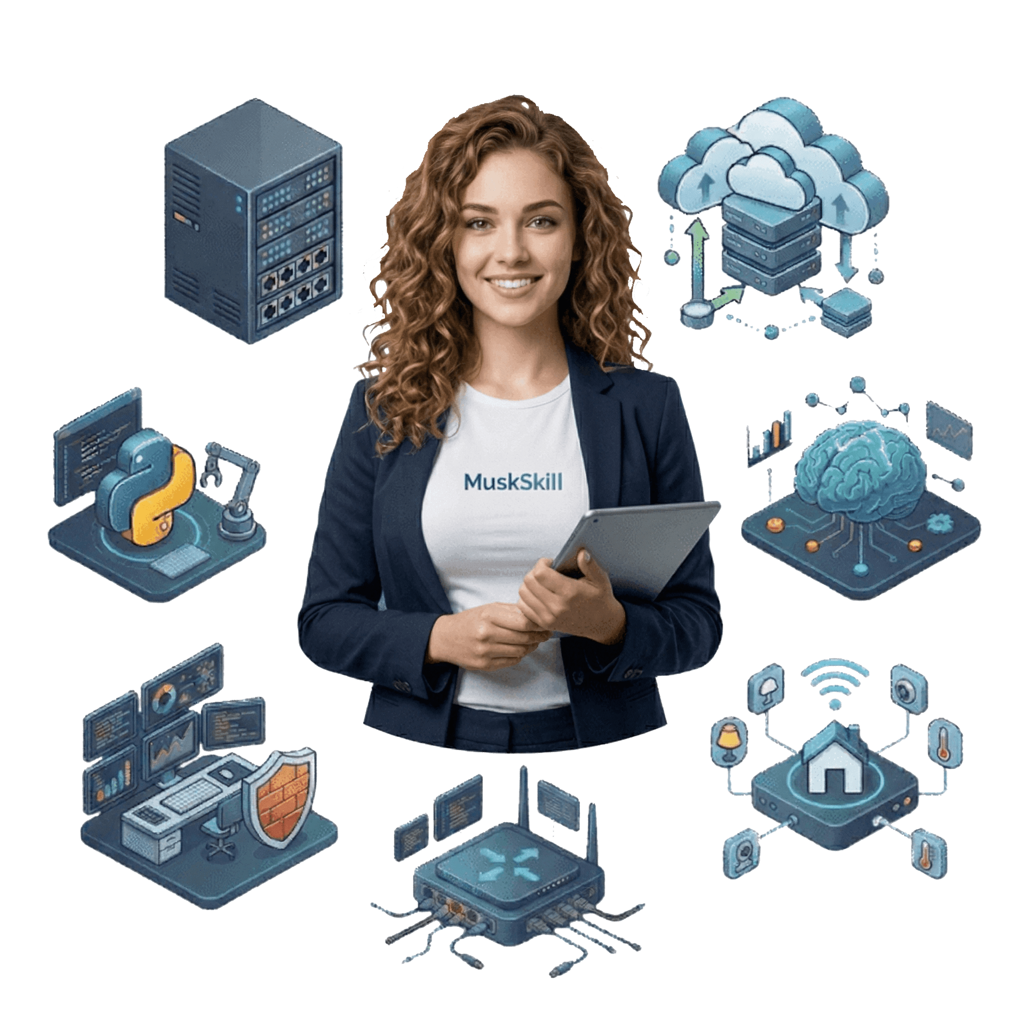 MuskSkill IT training students